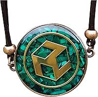 Vista 7 de Colgante de orgón con malaquita