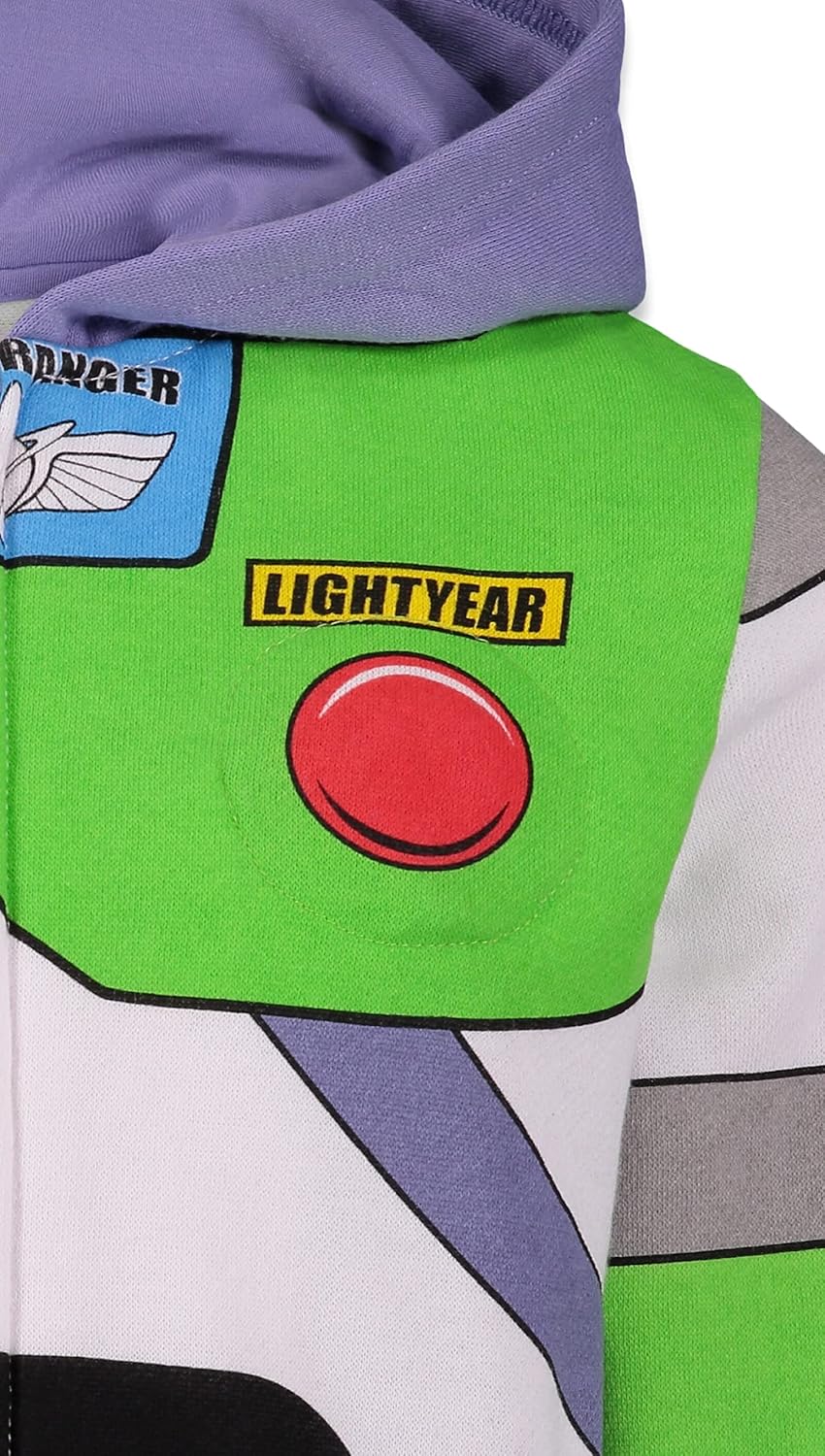 Disney Pixar Toy Story Buzz Lightyear Big Boys Fleece Zip Up Hoodie Green 10-12 - Image 9