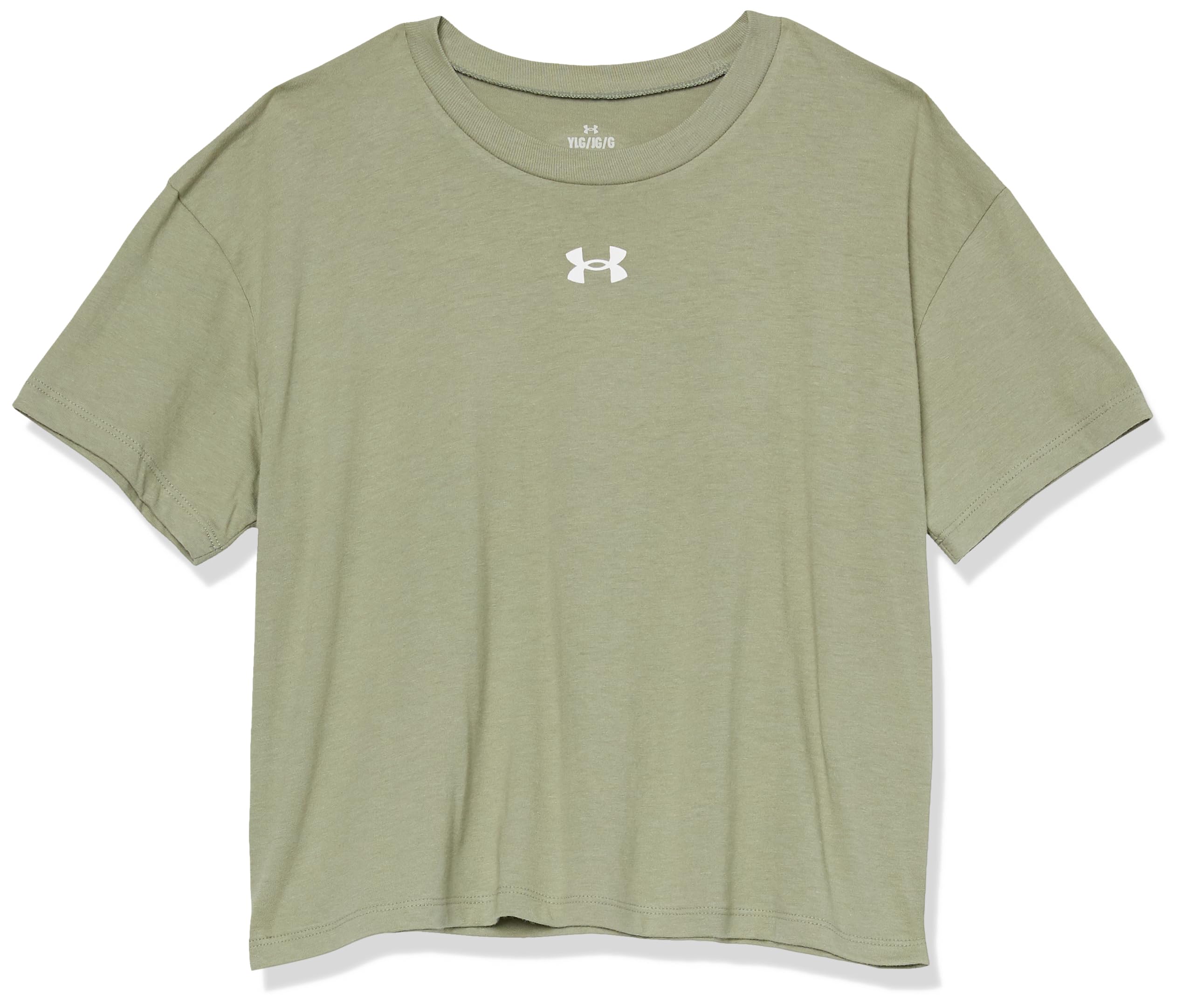 Under Armour Girls' Crop Sportstyle Logo Short Sleeve