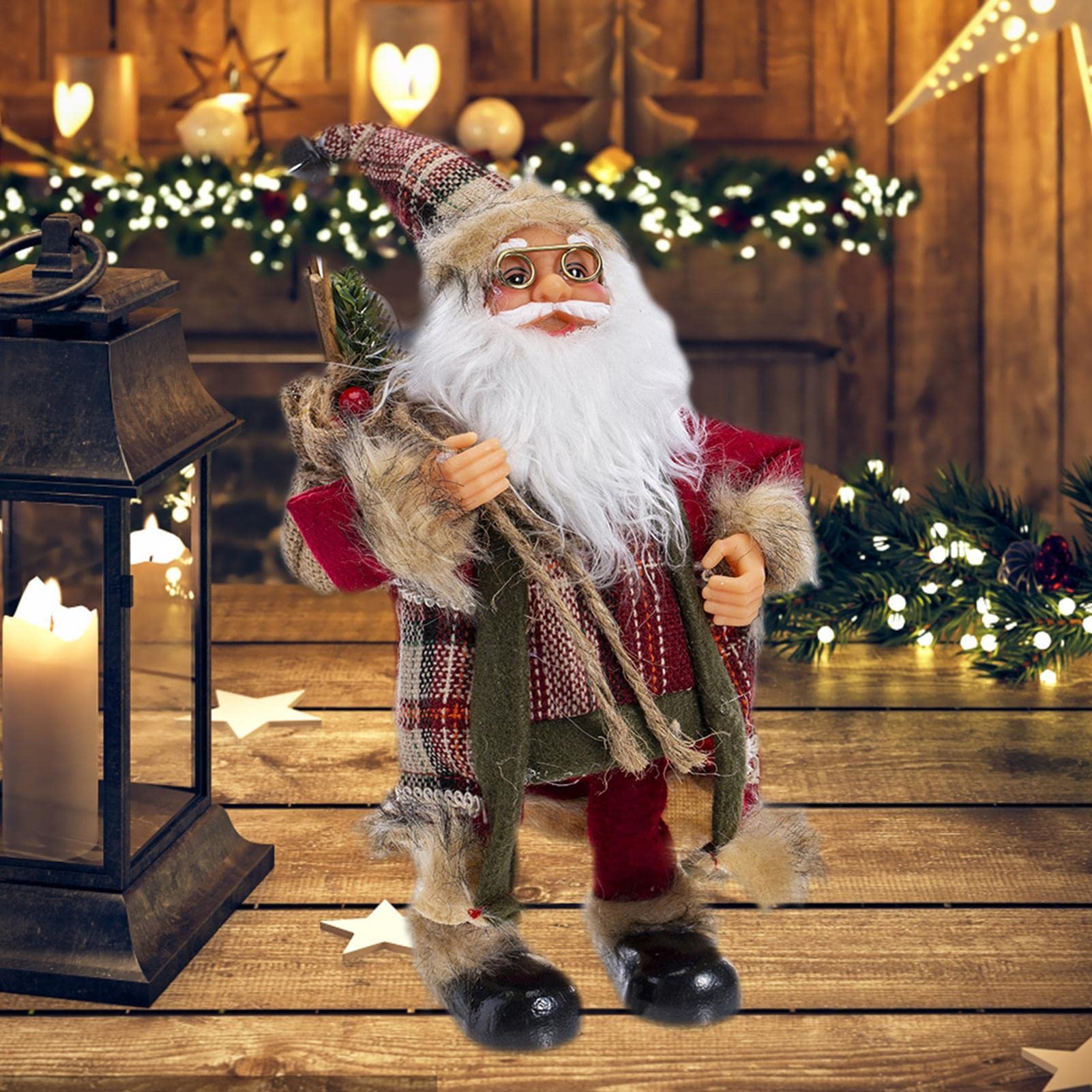 Amazon.co.jp: クリスマス サンタ クロースの置物, クリスマス サンタ