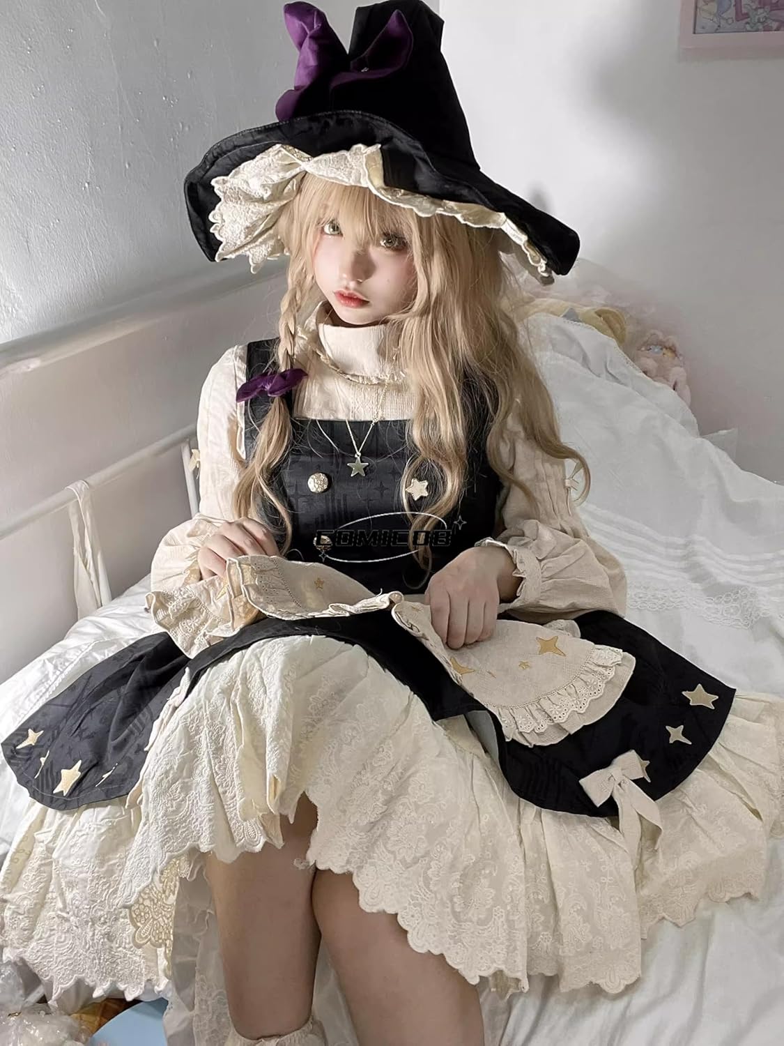 東方Project 霧雨魔理沙 コスプレ衣装＋ウィッグ 東方Project 霧雨魔理沙 コスプレ 衣装 ウイッグ付き ハロウィン