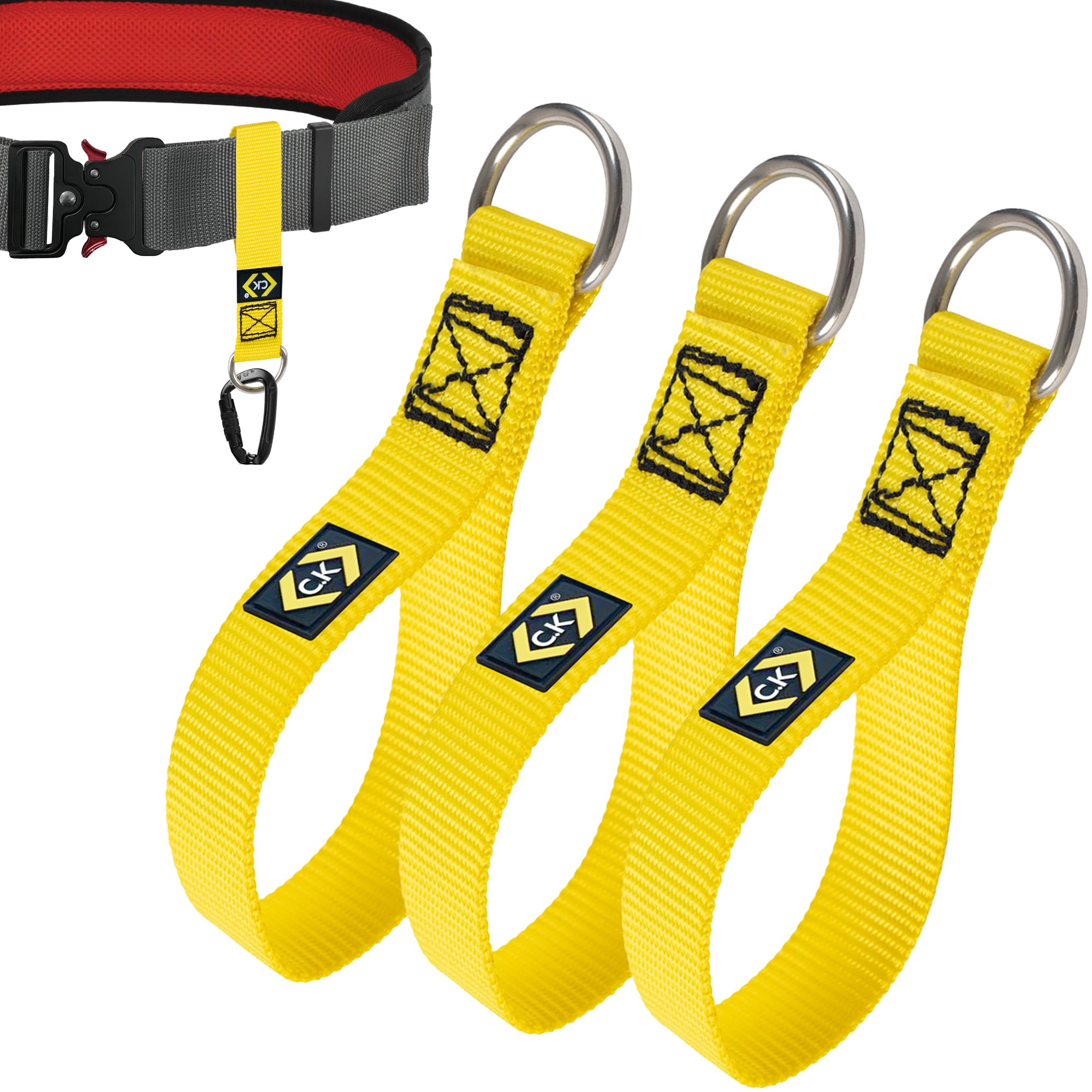 Ck Tools Unisex Yellow Safety Belt Loops, 3 Pack