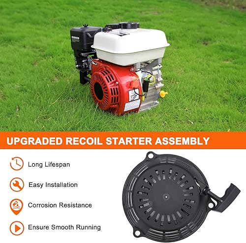 Miniatura 3 de Hipa GCV160 Arrancador de retroceso de arranque para Honda GCV 160 GCV135 EN2000 Hru19 GC135 GC160 EN2000 Generador Motor Reemplazar 28400-Z0L-V20ZA