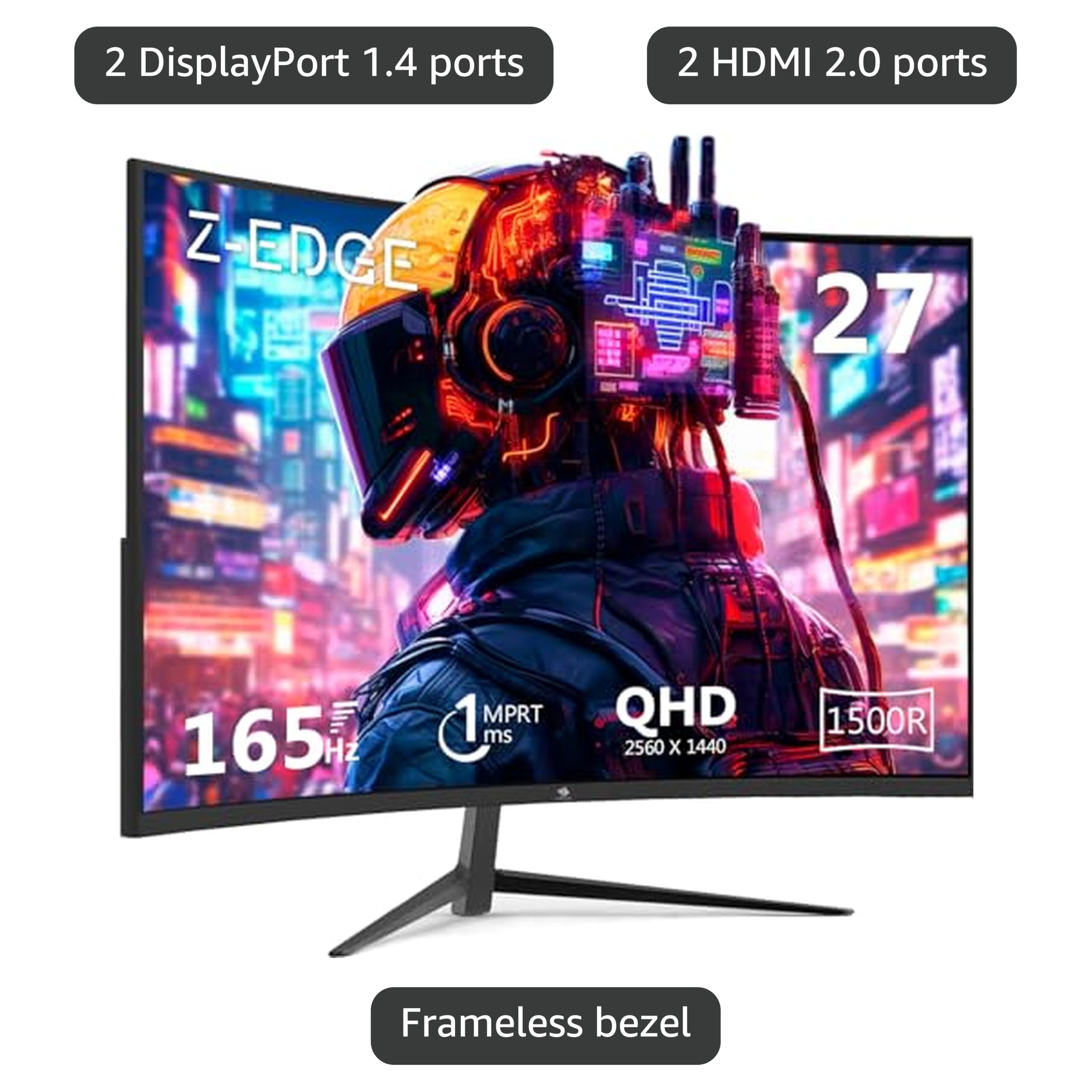 Amazon.com: Z-Edge 27 inch Gaming Monitor, FHD 1080P 240Hz, Ultra