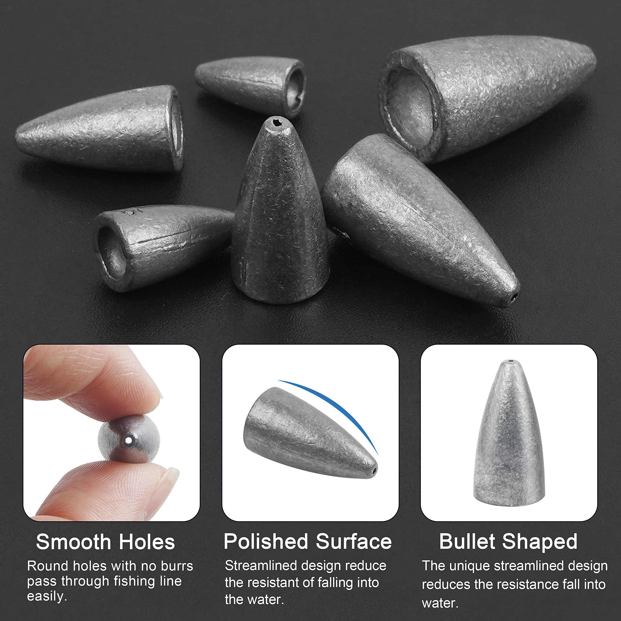 EAGLE CLAW Non-Lead Worm Weights 3/8 OZ