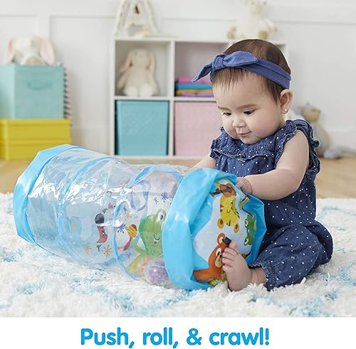 Miniatura 3 de Kidoozie Animal Friends Jumbo Roller - Juguete de tiempo boca abajo para bebés y niños pequeños de 6 a 18 meses