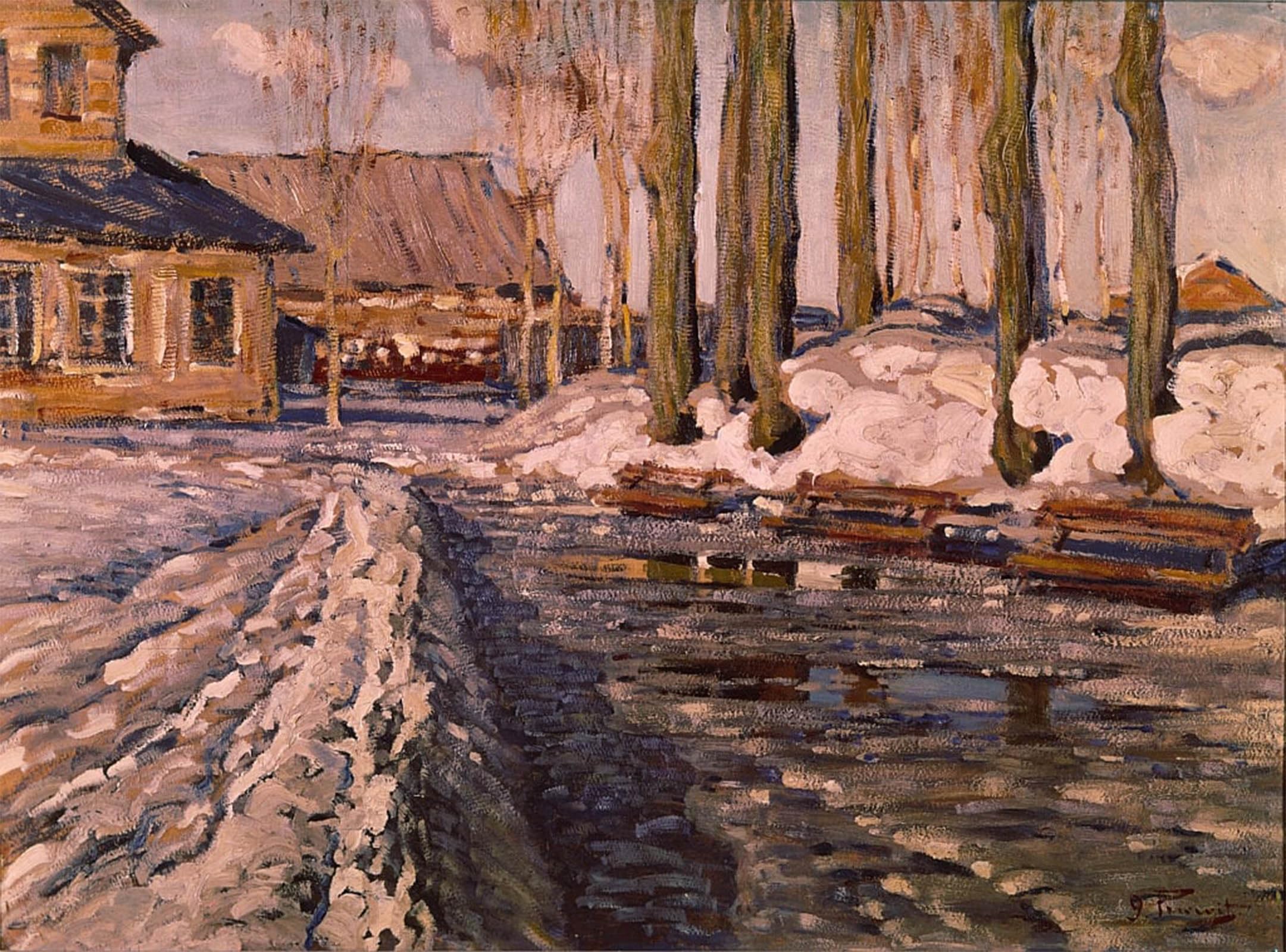 Impression sur toile paysage Vilhelms Purvitis affiche décoration murale