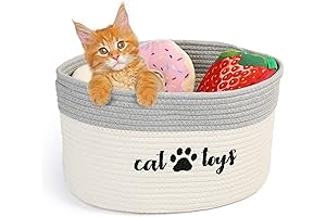 PrimePets Cat Toy Basket: The Purrfect Storage Solution for Your Feline Friend's Toys