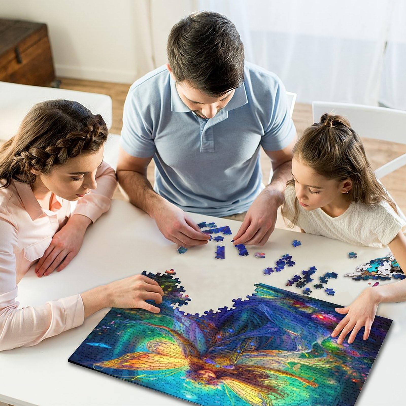 Colorful Birds 1000-Piece Jigsaw Puzzle For Adults - 24x24 Inch Challenging Puzzle - View #6