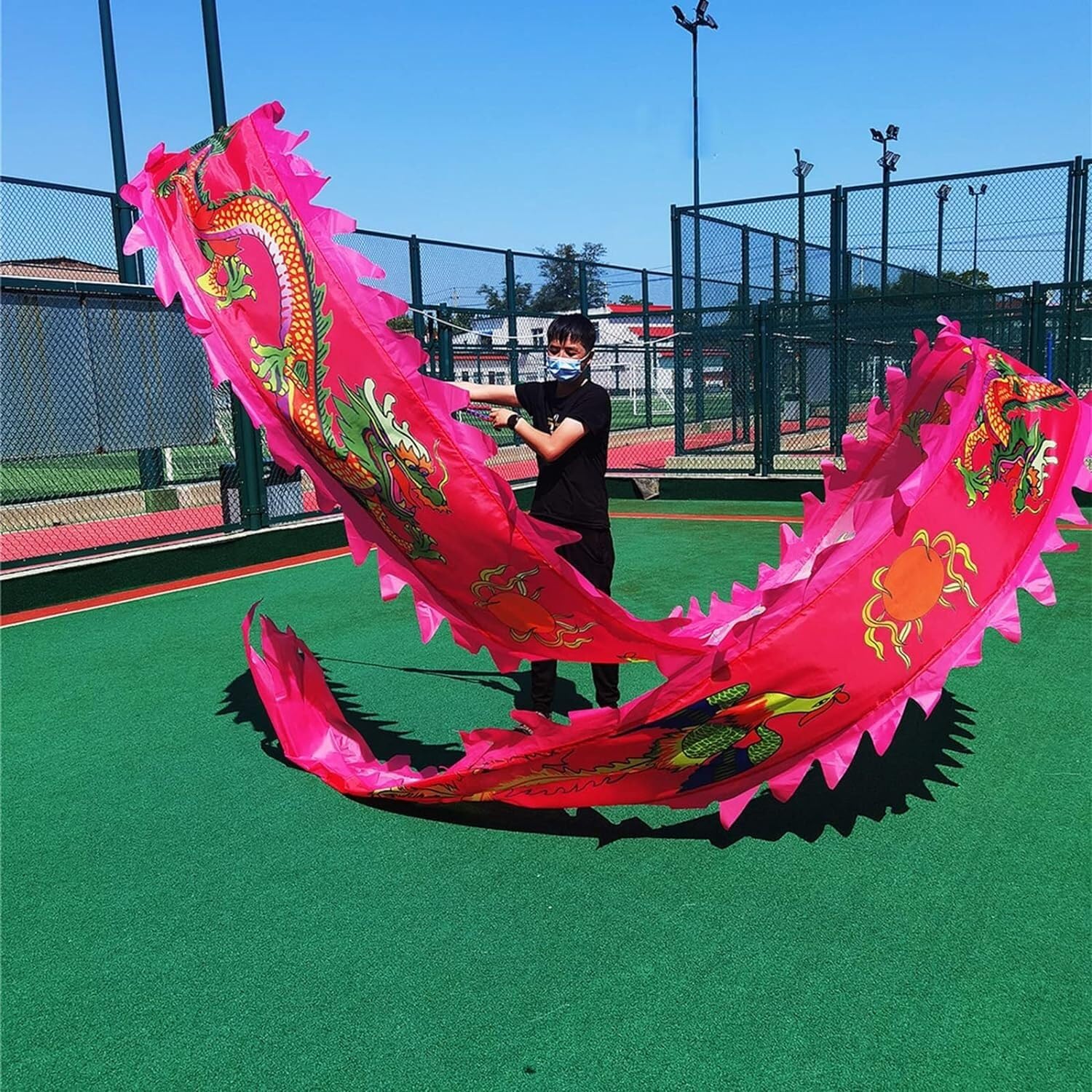 Ruban de Danse du Dragon 10m pour Améliorer la Mobilité des Seniors