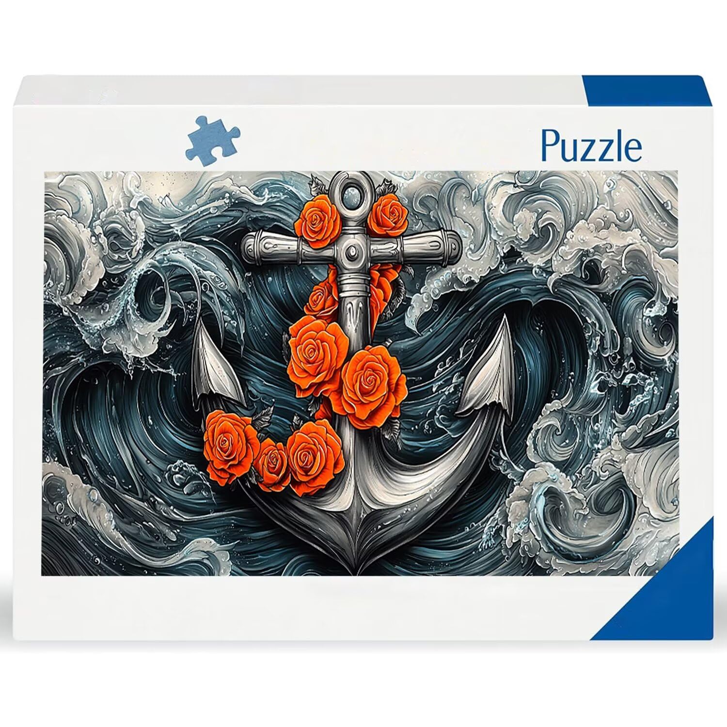 Puzzle dla dorosłych 1692 sztuk, różowa kotwica łodzi puzzle, trudne, wyzwanie, puzzle idealnie pasują, napis na plecach, prezent dla seniorów (179 x 31 cm) v-674