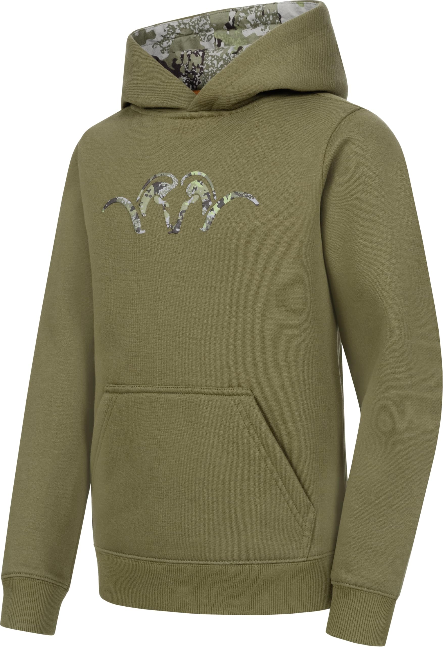 Blaser – Kids Hoody | Kinder-Hoodie mit Kapuze & Kängurutasche | weiche, gebürstete Innenseite | HunTec Camouflage & Dunkel Oliv | Baumwoll-Polyester-Mix