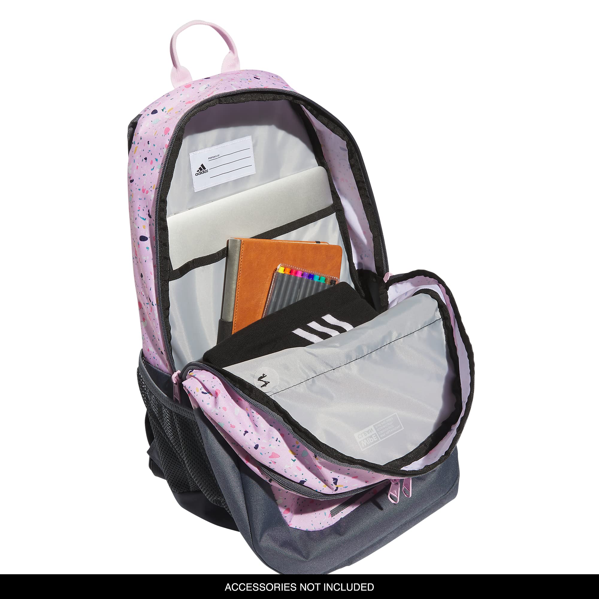 adidas Foundation Backpack Discontinued, Speckle Orchid Fusion/Onix Grey/Orchid Fusion Purple, One Size