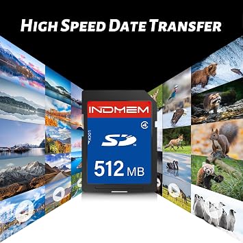 SD Card 512MB (2 Pack), Class 4 Flash Memory Cards MLC Stanard Secure Digital Cards, 512MB(2pc)