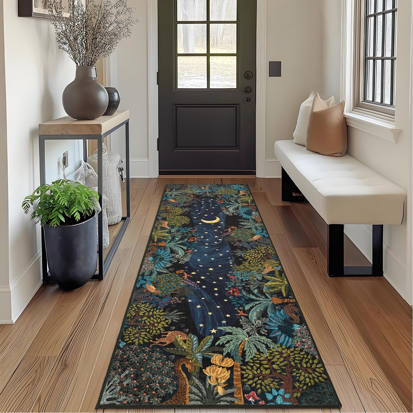 Photo 1 of GarveeHome Jungle Animal Washable Area Rug 2' x 10'