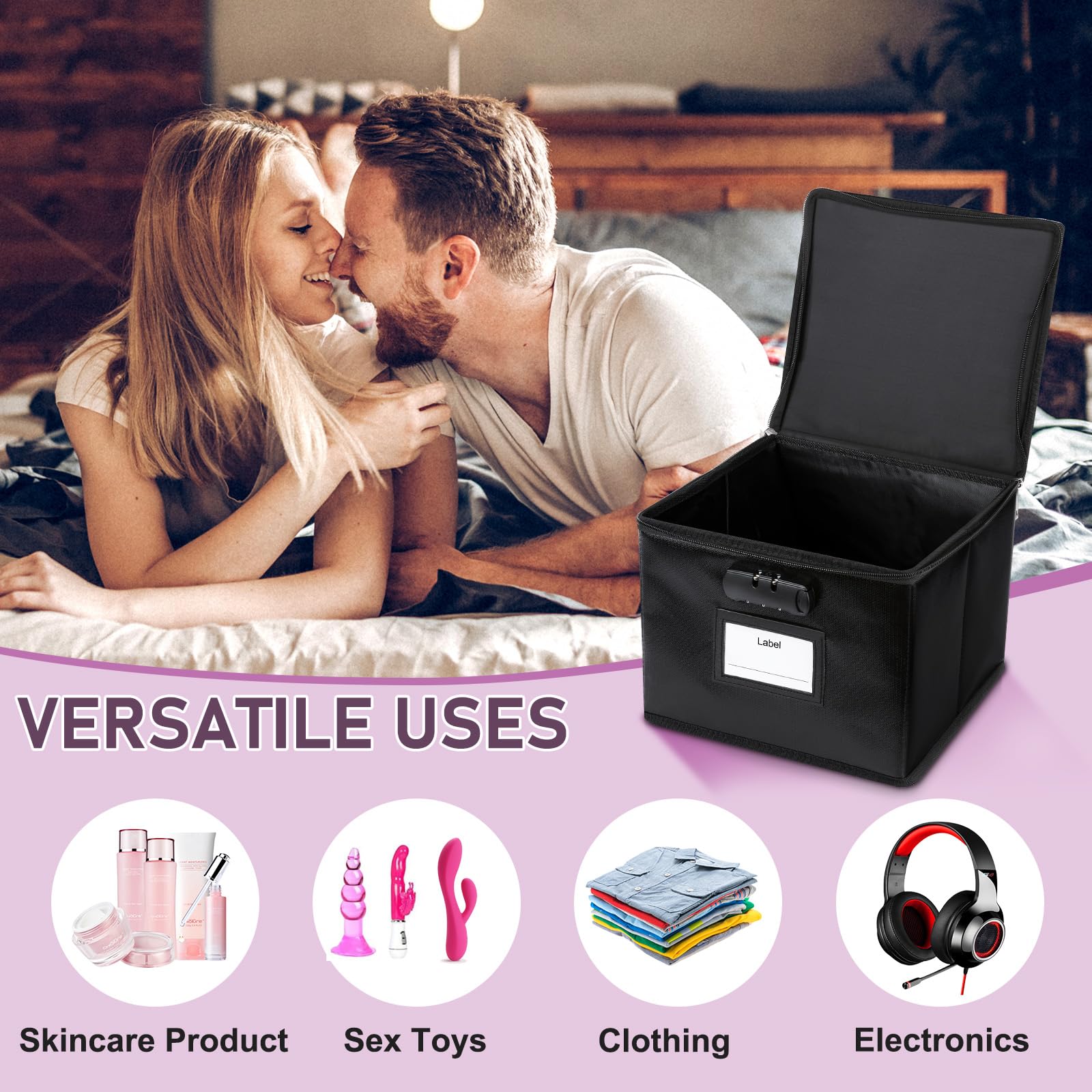 Adult Toy Organizer Discreet Lockable Toy Storage Bag - Private Organization For Adults With Combination Lock Adult Toy Organizer Discreet Lockable Toy Storage Bag - Private Organization For Adults With Combination Lock
