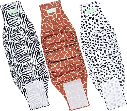 Vista 36 de wegreeco Pañales lavables para el vientre para perros machos (patrón elegante) – Pañales lavables para perros machos, pañales para perros machos
