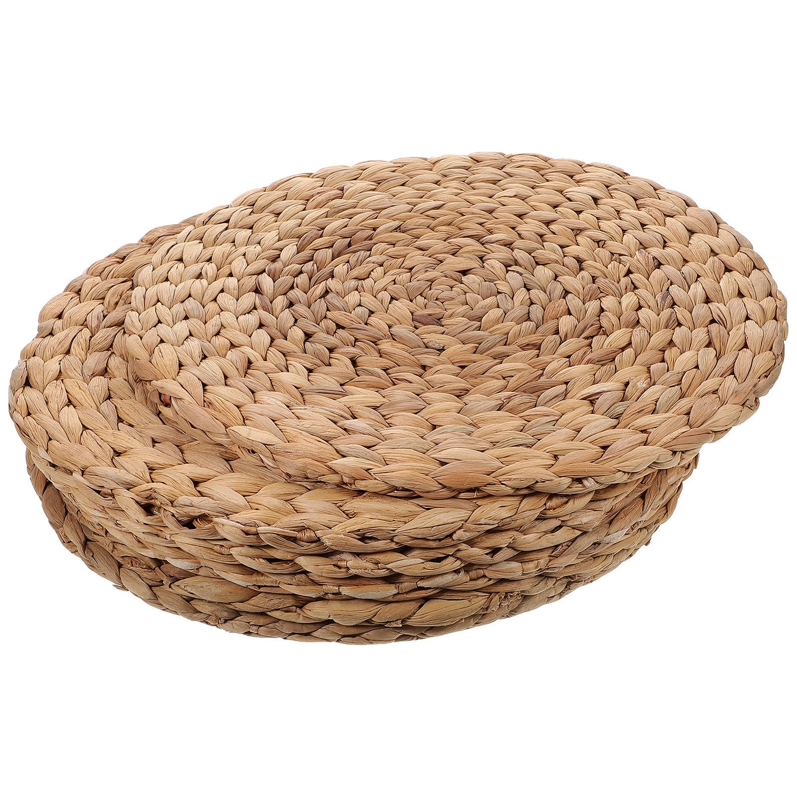 6 Piezas Posavasos Redondos Tejidos de Agua de Lirio 35cm