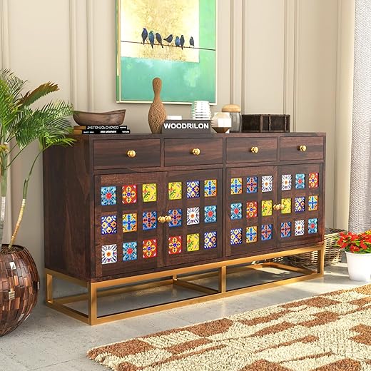 Mavis Sheesham Wood Sideboard Cabinet