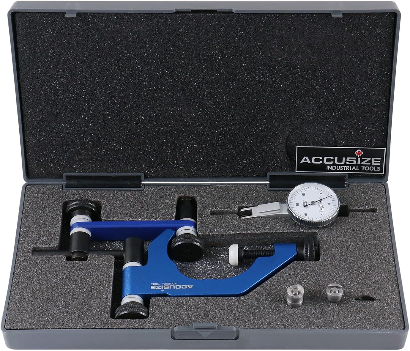 0.03'' by 0.0005'' Dial Test Indicator in Fitted Box Plus 1pc Professional Universal Indicator Holder, P900-S186