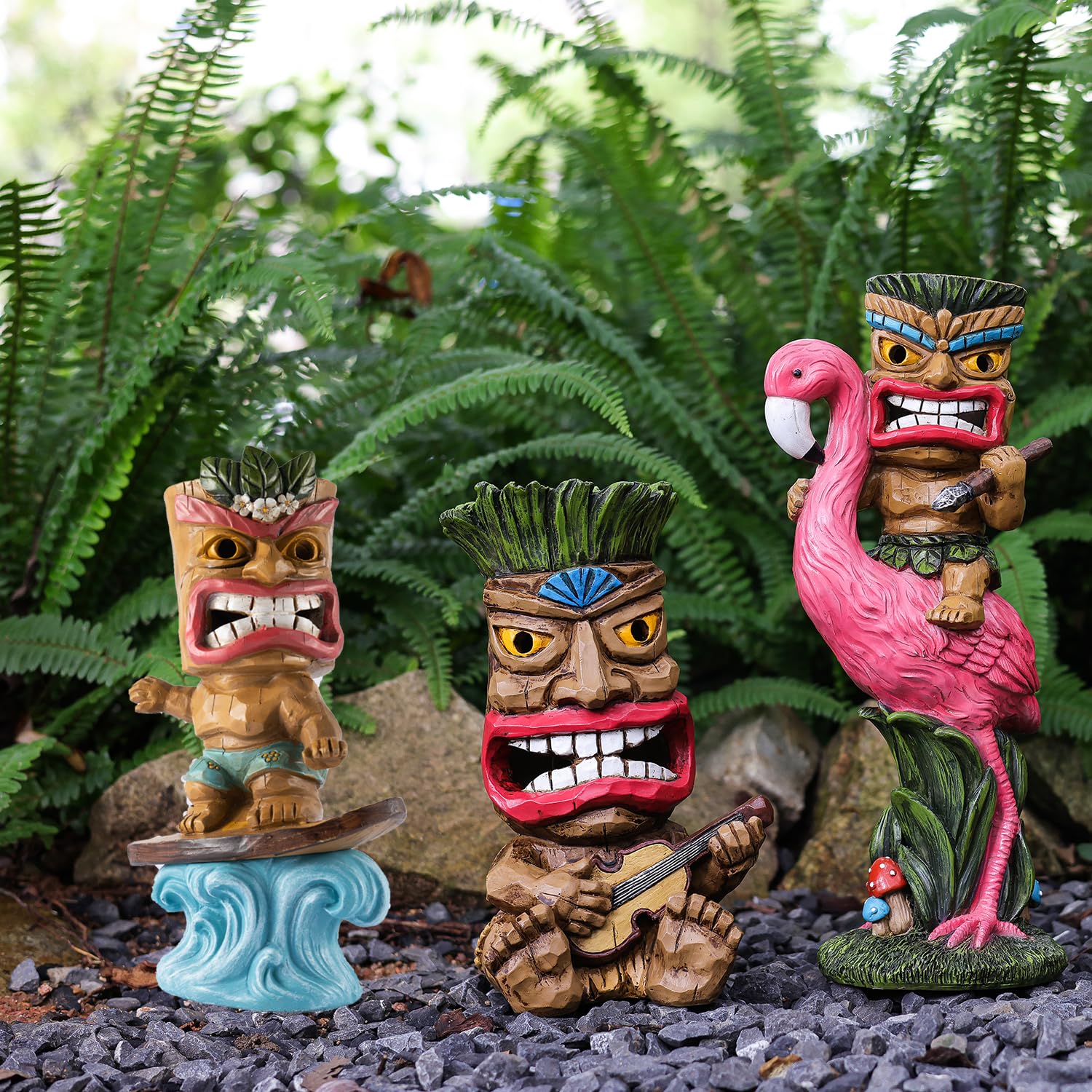 ミュージシャン llica - Tiki Totem Pole Statue ミュージシャン llica