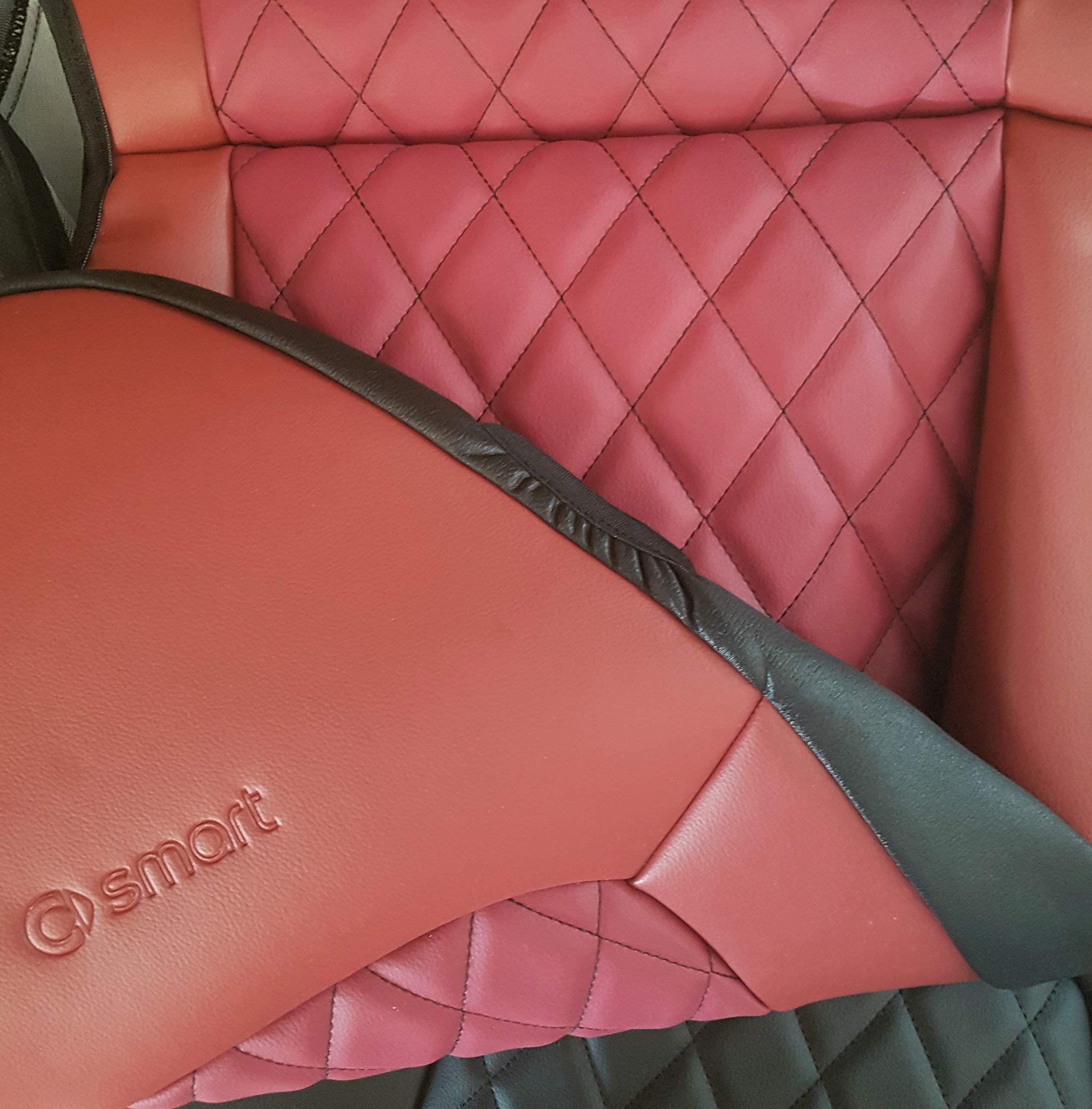 COPRISEDILI IN ECOPELLE COMPATIBILI CON SMART FORTWO 2SERIE W451