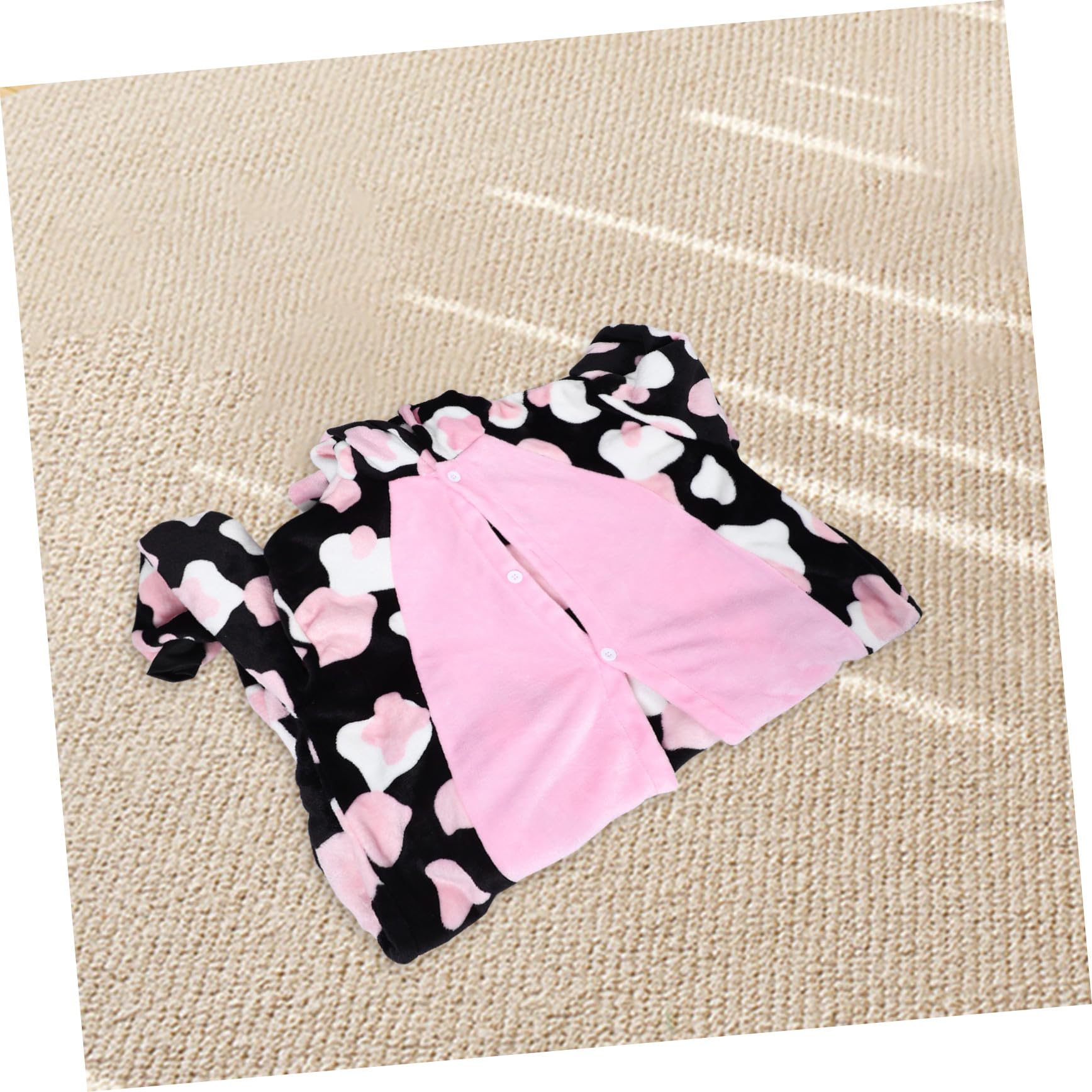VALICLUD Pigiama Onesie Unisex in Spessa con Floreali Rosa Costume per Adulti per Halloween Natale e Feste XL