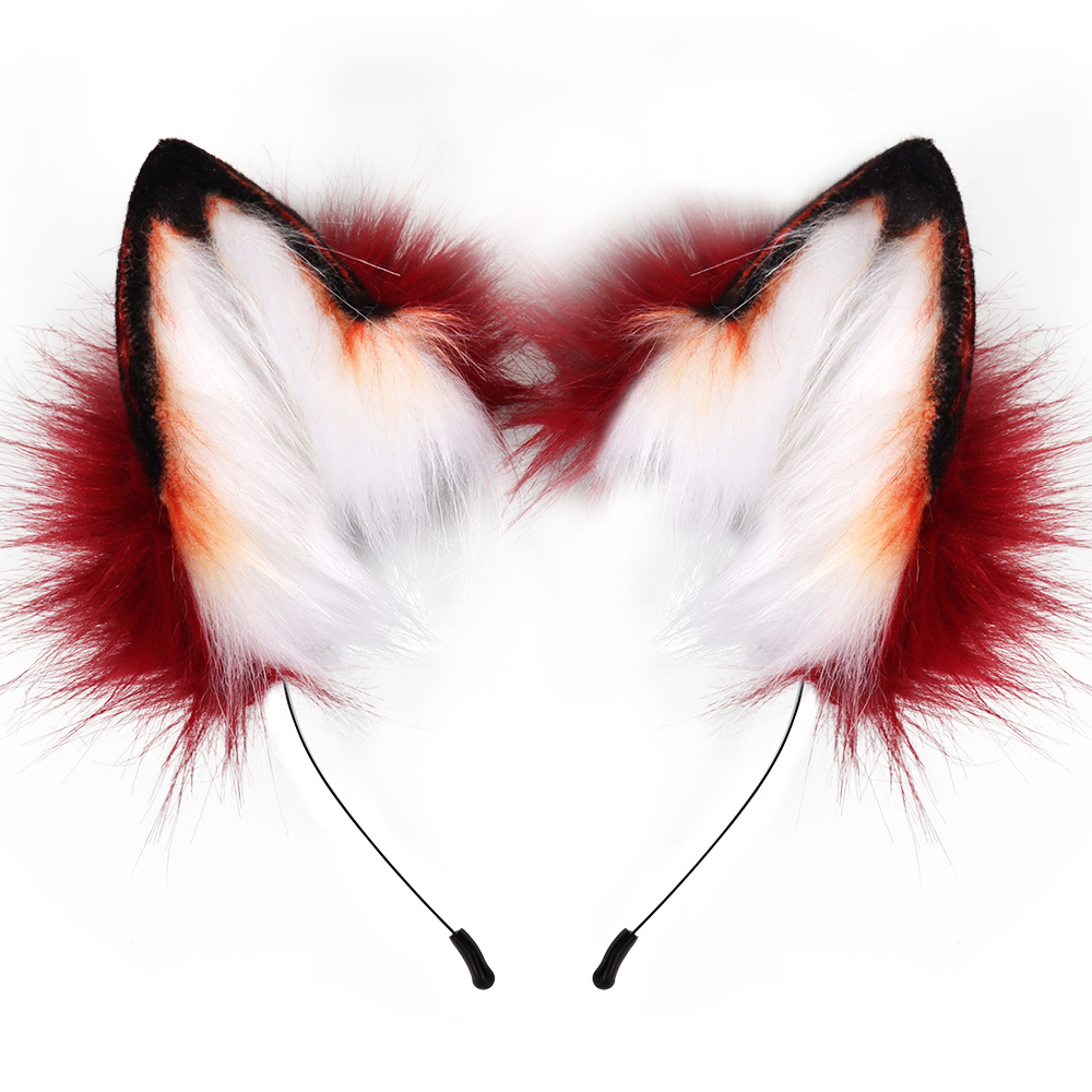 Fascia Con Orecchie Di Volpe O Gatto - Pelliccia Sintetica Per Cosplay E Feste - Foto 12