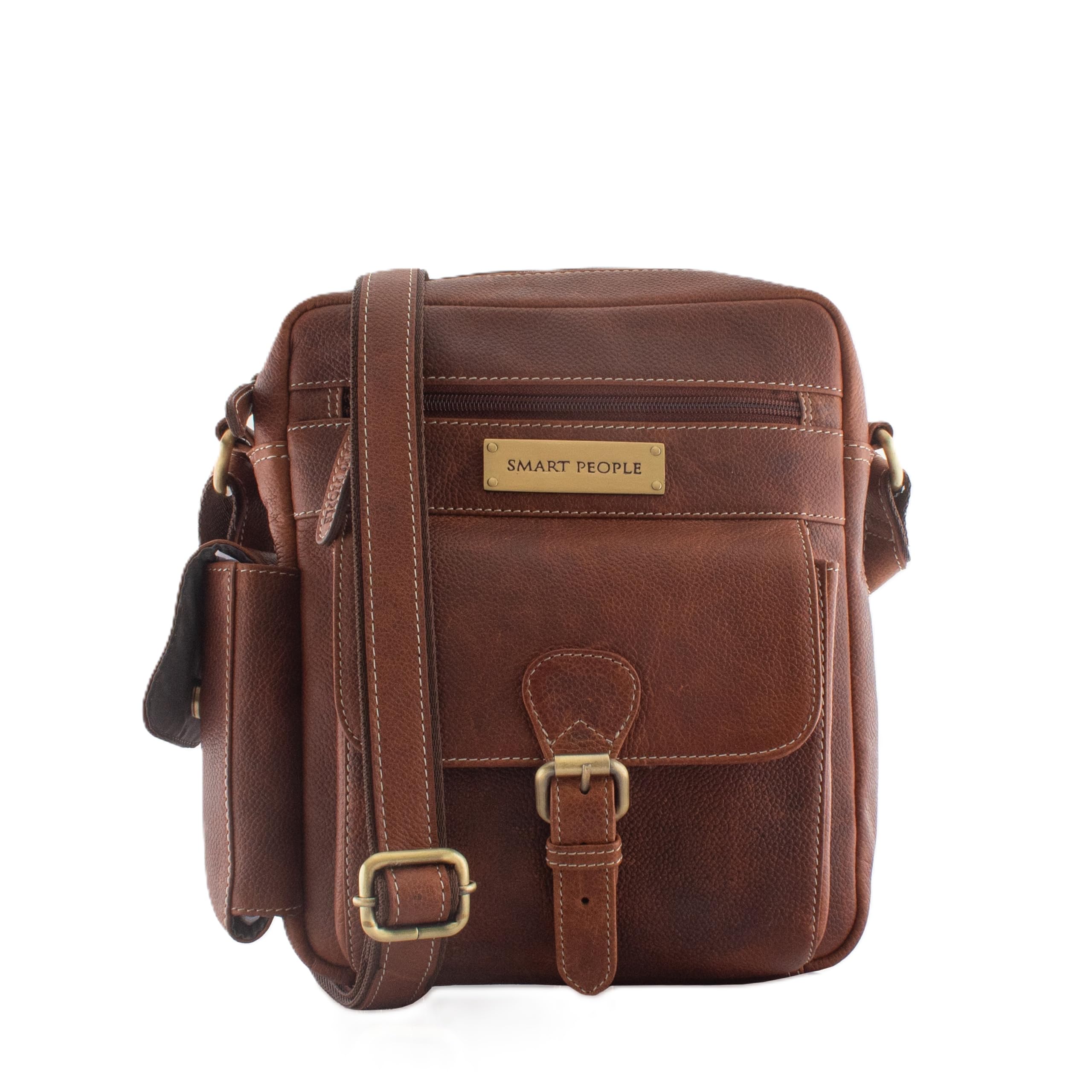 Genuine Leather Sling Bag for Men | Crossbody Shoulder Messenger Bag with Adjustable Strap | Office, Travel & Casual Bag | Fits Tablets,Phone & Essentials | Explorer-image-40