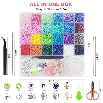 ルナ Amazon.com: Redtwo 23000 Clay Beads with 3400 Seed Beads