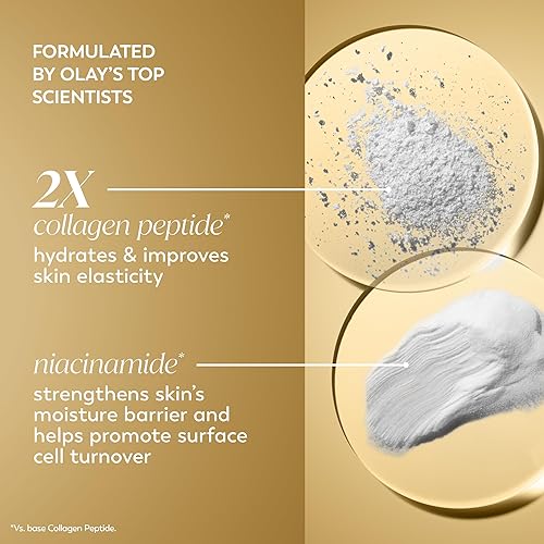 Miniatura 3 de Olay Regenerist Collagen MAX  Peptide 24 Hidratante facial hidratante para pieles más firmes antiarrugas sin fragancia 17 onzas incluye tamaño de