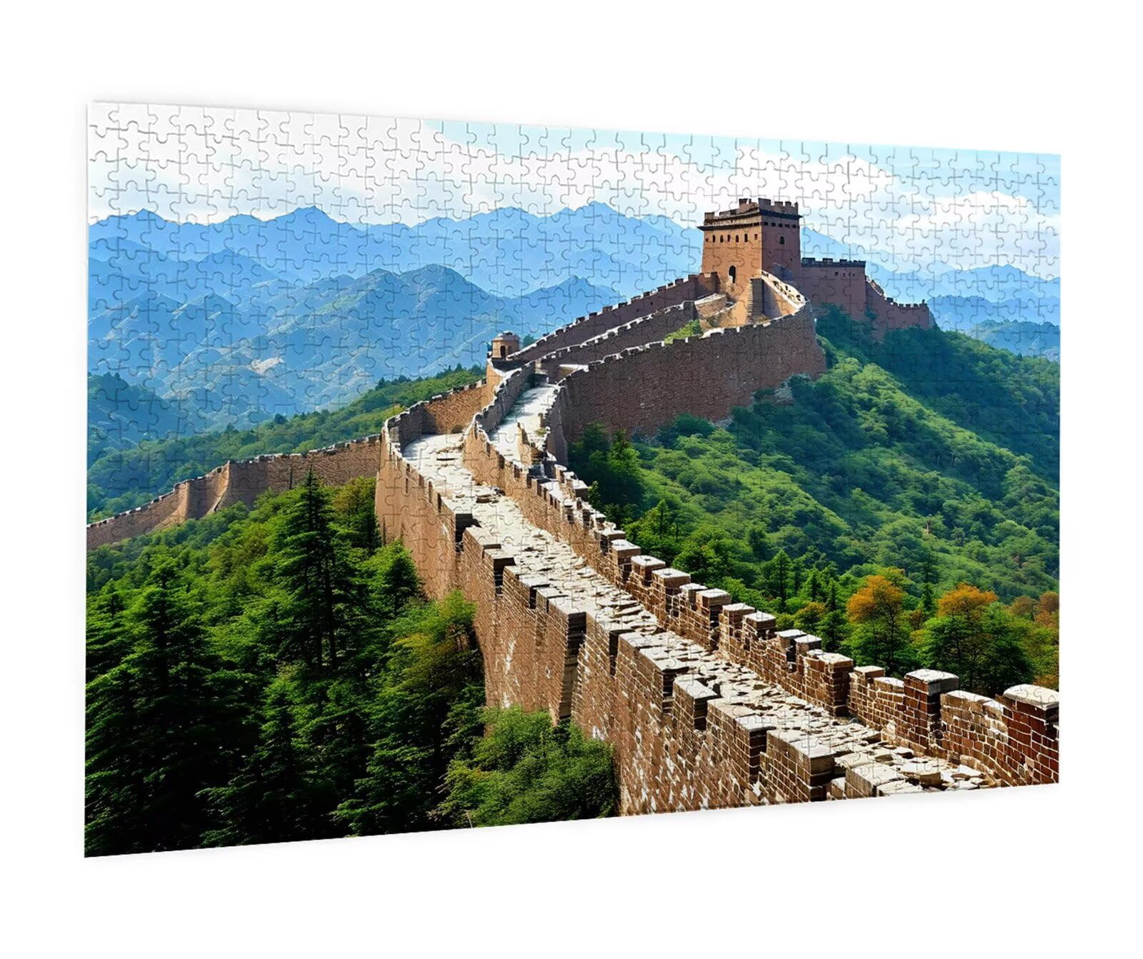 Puzzle 2000 Teile Große Mauer Puzzle Erwachsene, Holzpuzzle Erwachsene Puzzelmatten, Mehrfarbig Holzpuzzle, Klassische Puzzles Szene Wooden Jigsaw, Geschicklichkeitsspiel für die Ganze Familie S-496