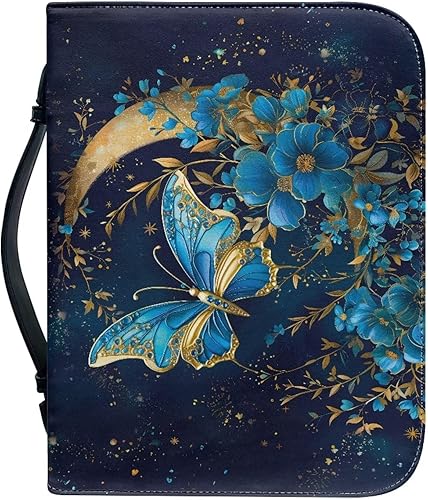 Miniatura 31 de TODIYADDU Funda de la Biblia para las mujeres, cubierta de la Biblia de la PU, suave bolsa de libro personalizada impermeable, bolsa de iglesia