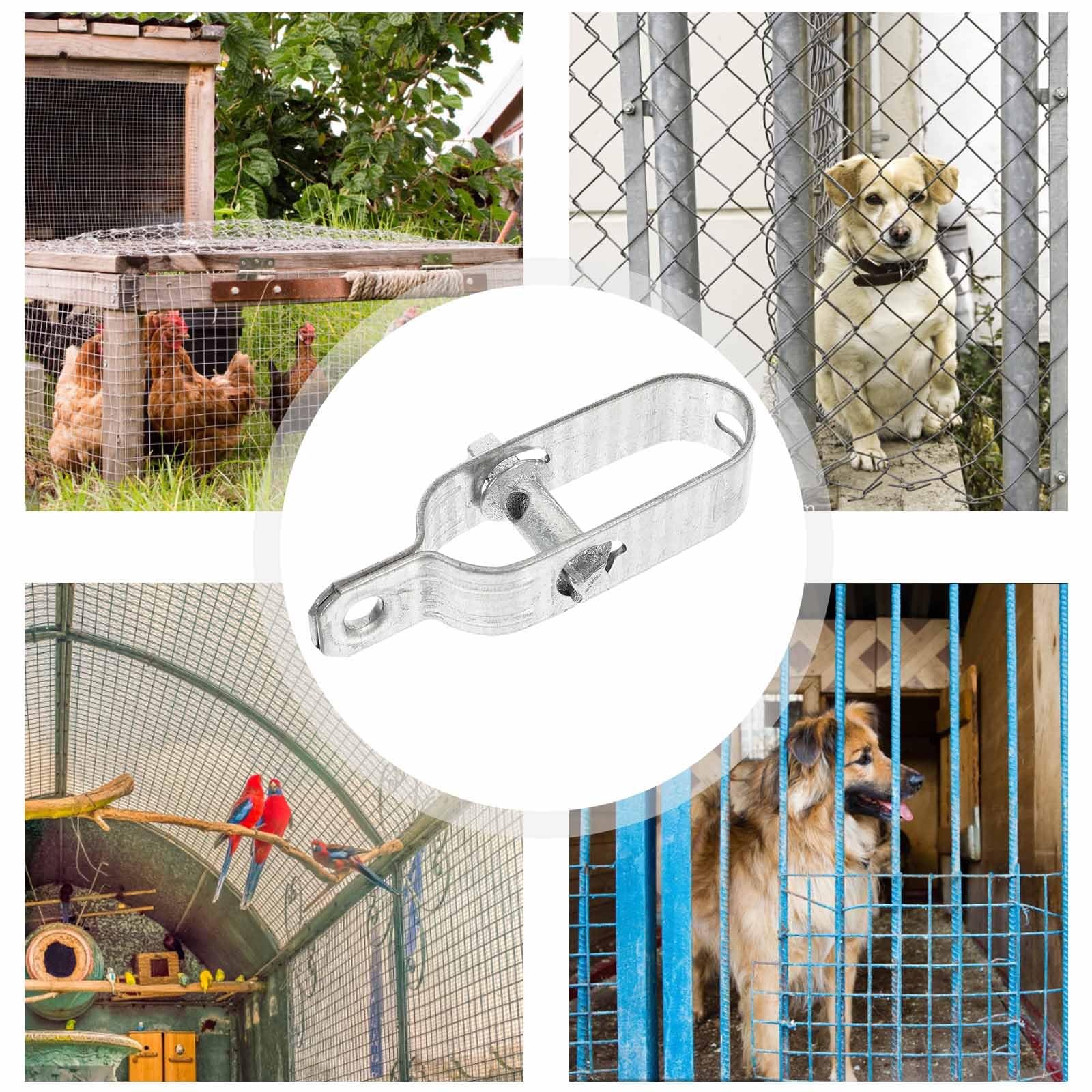 VICASKY Tenditori per Cavi Metallici in Acciaio da Giardino Set da 10 Pezzi, Tenditore per Filo D'acciaio Resistente All'usura, Tensione Cavi Facile da Montare per Recinzioni