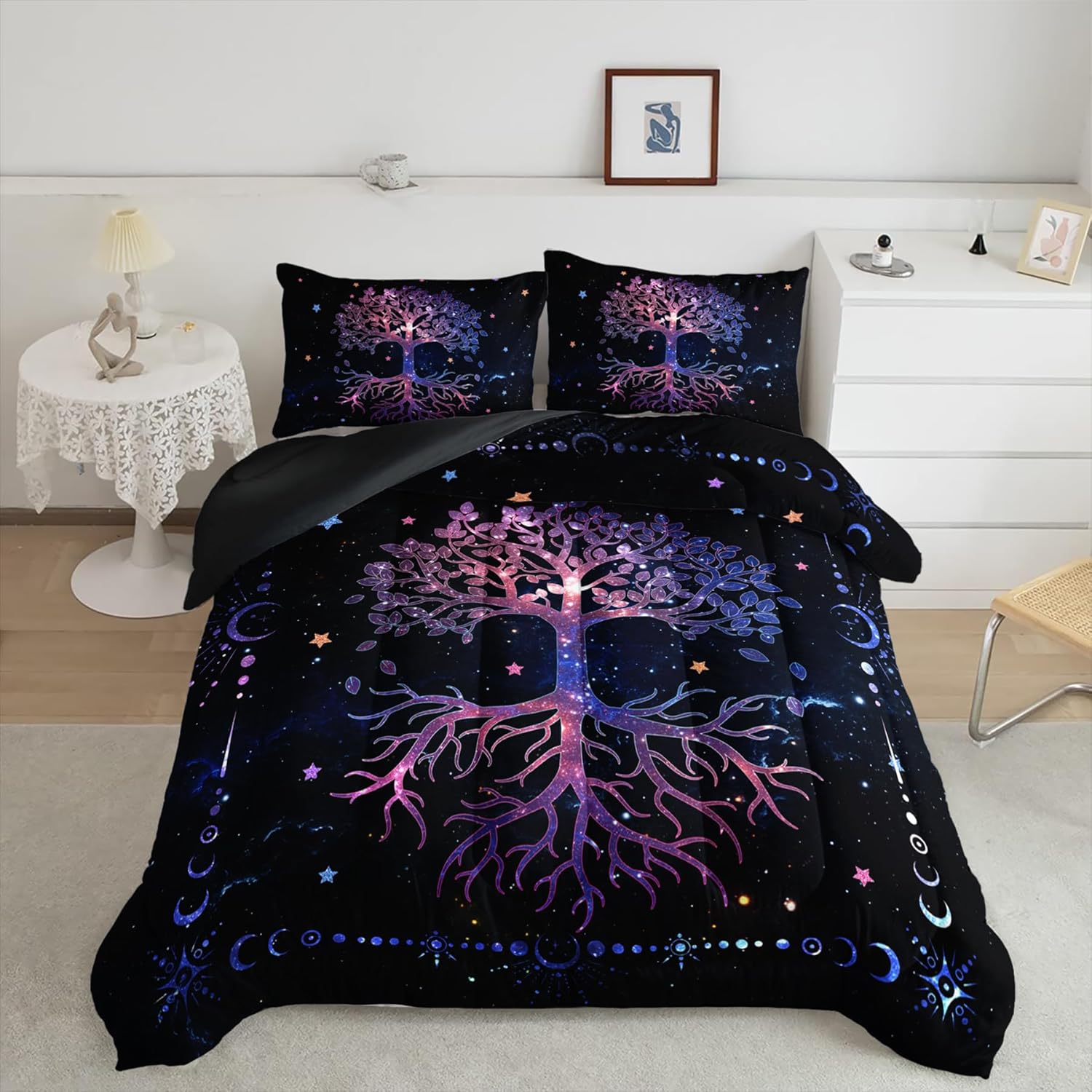 Tuzaovy Life Tree Comforter Set Full,Life Tree Bedding Full
