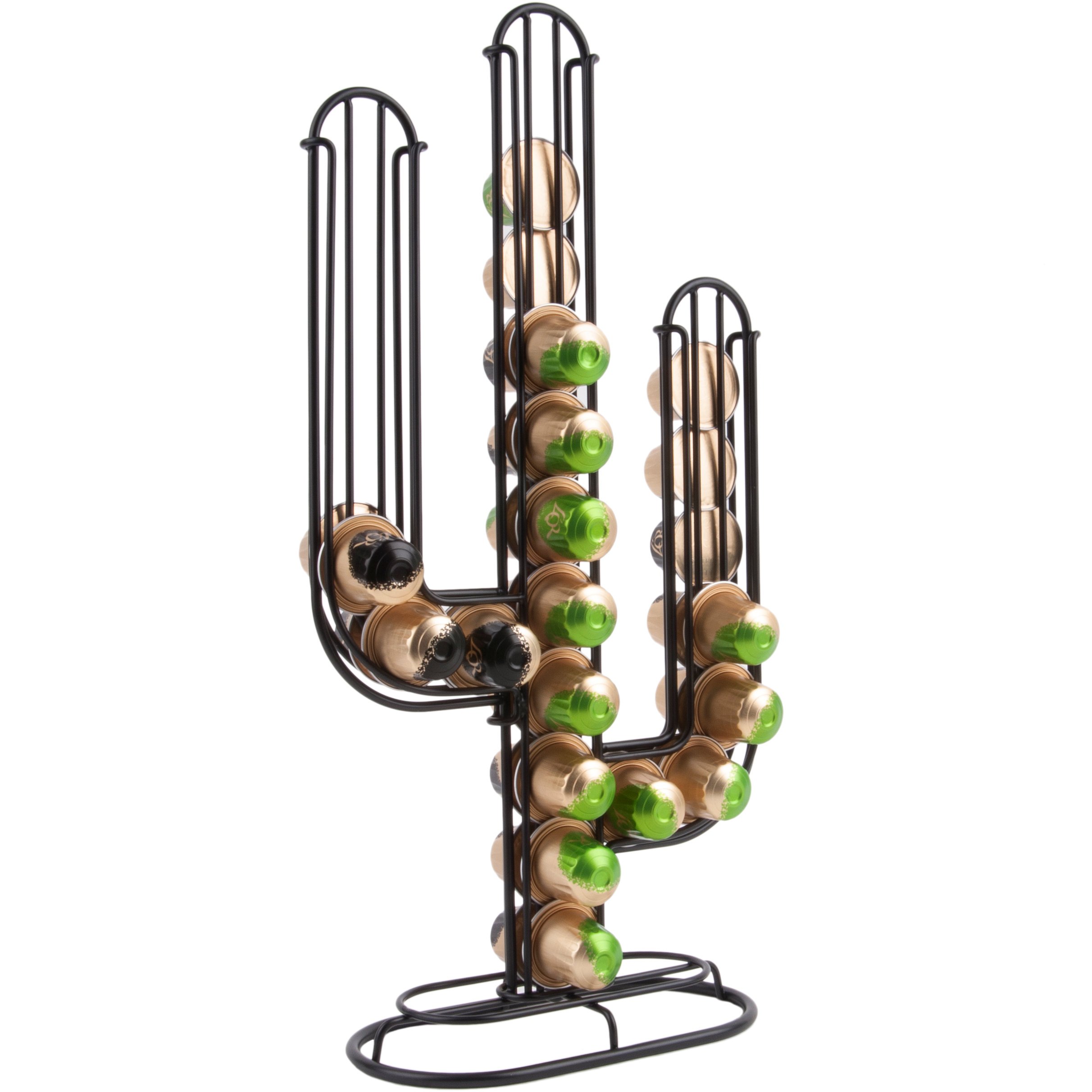 Present Time – Dispensador Negro cápsulas Nespresso Cactus