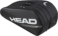 HEAD Tour Racquet Bag L - 9-Racquet Capacity, CCT+ Climate Control, Backpack Tennis Bag for Stability & Organization