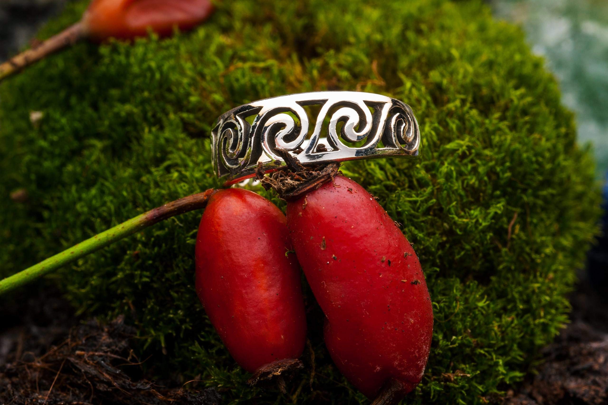 Windalf Damen Zehen-Ring Spiral 6 mm Lebens Spirale Bohemia 925 Sterling-Silber