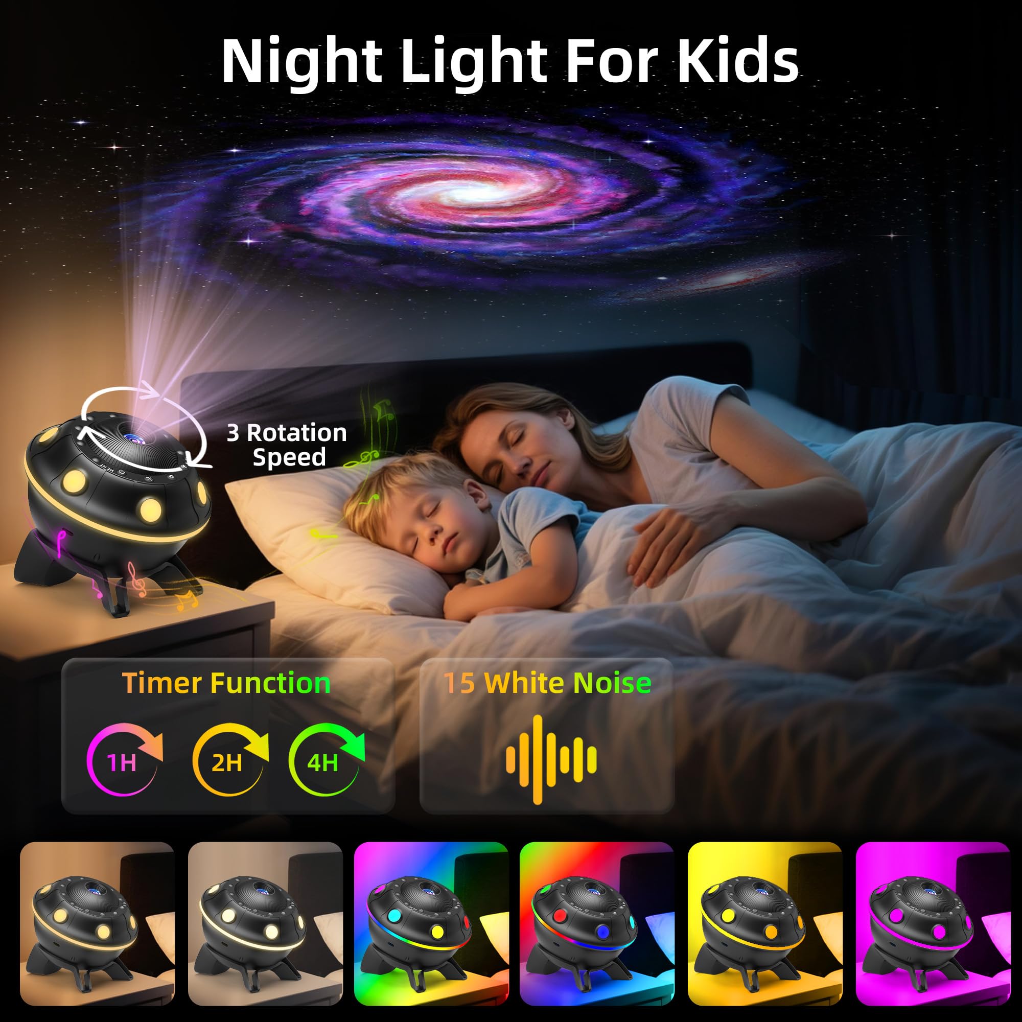Galaxy Projector for Bedroom, 13 in 1 Planetarium Star Projector