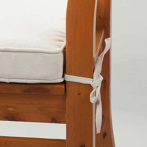 Miniatura 2 de Magpie Fabrics Cojín cuadrado impermeable para silla para interiores y exteriores, 18 x 18 x 2.5 pulgadas, paquete de 2, cojines de asiento