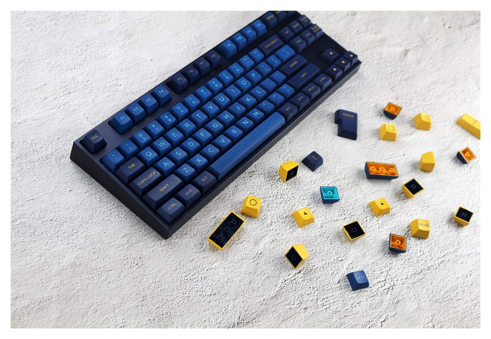 Buy Keycap Set 108pcs Keycaps Midnight Blue KEYCAP PBT Keycap for MX