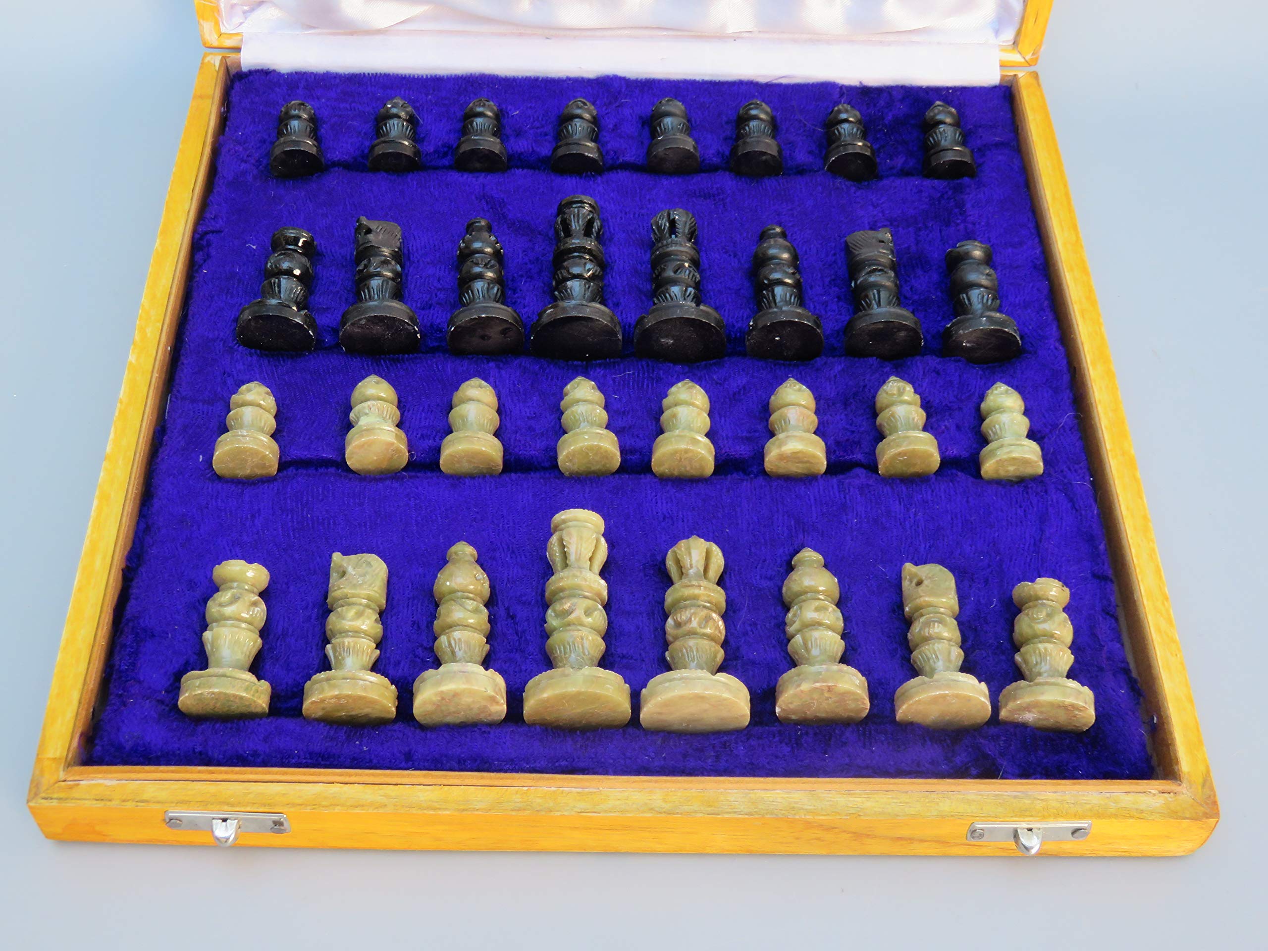 Juego de Mesa y ajedrez de Piedra de mármol para niños de 7 años en adelante I para niños y Adultos I Tabla de ajedrez I Juegos de Tabla de Estrategia I