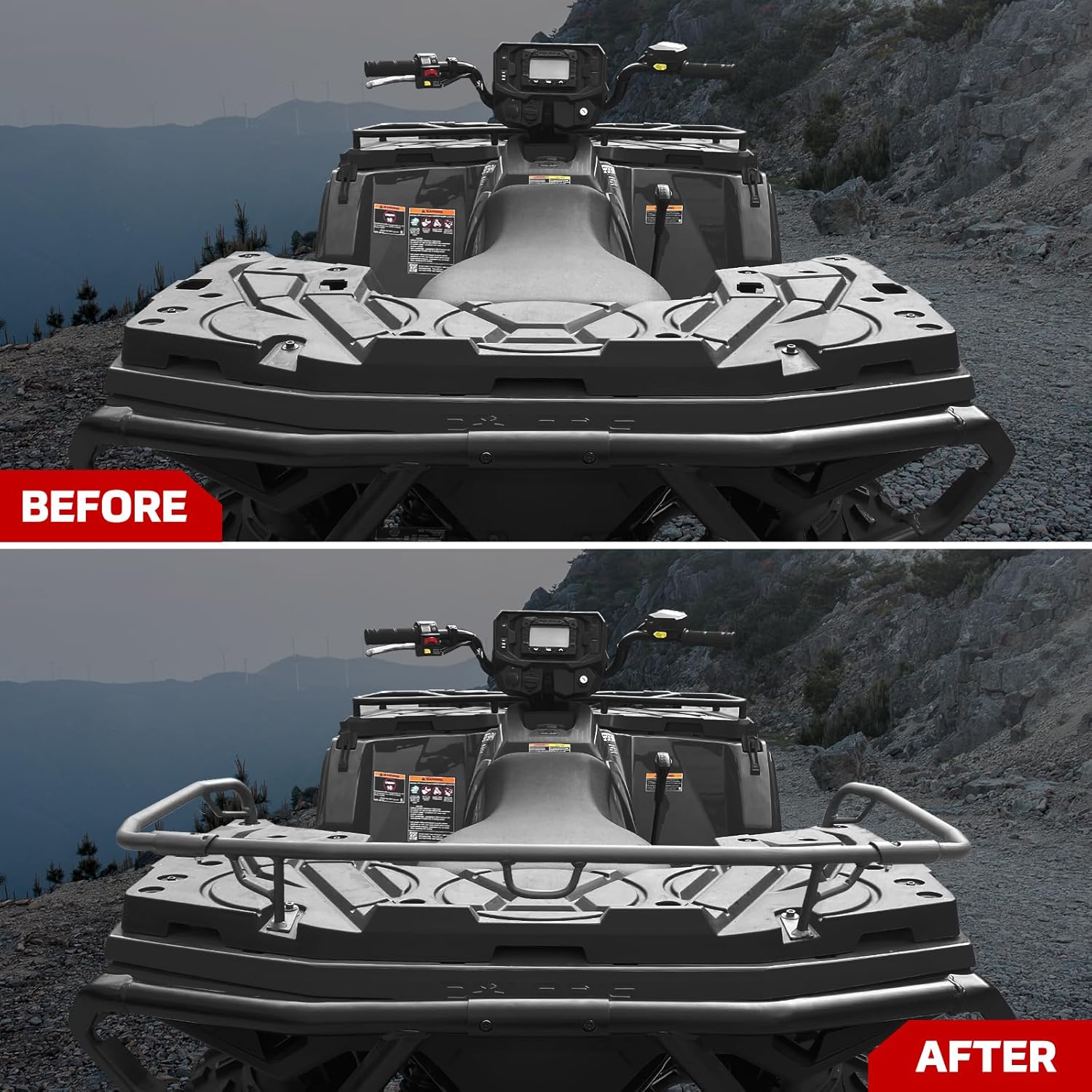 Rear Rack Extender for Polaris Sportsman 570 450 2021-2025, Steel Rear Luggage Racks Rear Cargo Rack for Polaris Sportsman 570 450 H.O. 2021-2025 Accessories (Replace #2884841)