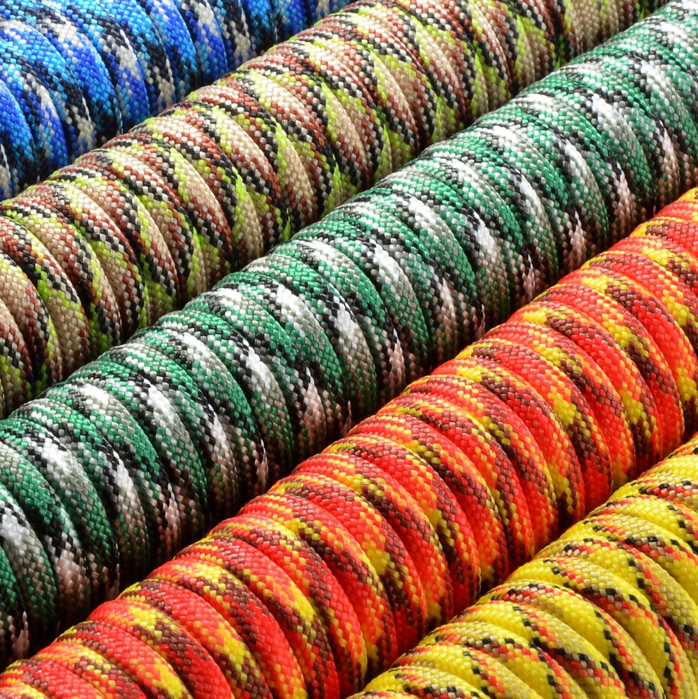 Ganzoo Paracord 550 linka outdoorowa 4 mm typ 3, 30 m, 7 rdzeni, nylon/poliester, różowo-czarna, uniwersalna do kempingu i survivalu, smycz i obroża psa, plecenie bransoletek, zastosowania terenowe