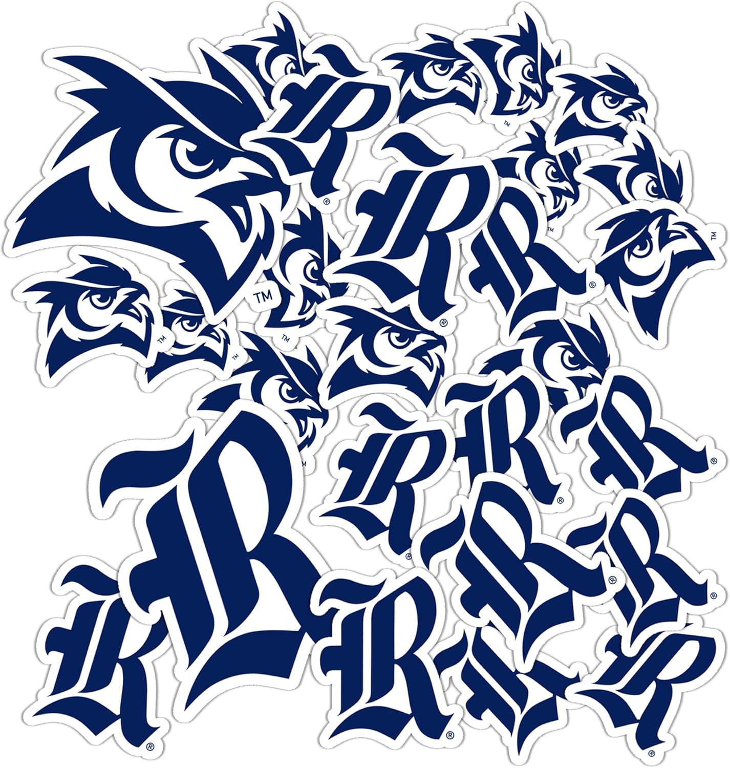 Desert Cactus Rice University Sticker Owls Vinyl Decals Laptop Water Bottle Car Scrapbook Sheet T1 (Type 1-1)