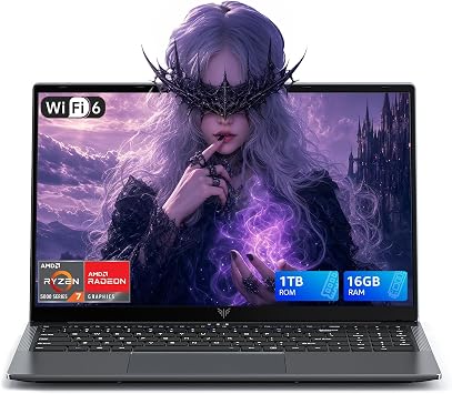 15.6 Inch Laptop with AMD Ryzen 7 5825U Processor up to 4.5GHz