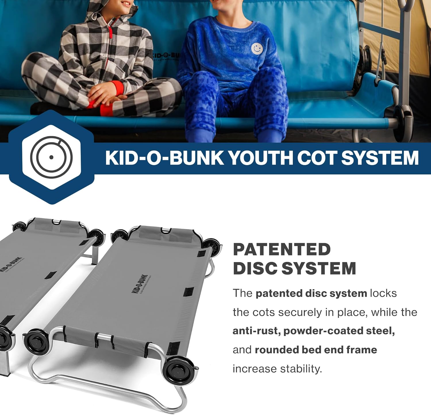 Disc-O-Bed Youth Kid-O-Bunk with Organizers
