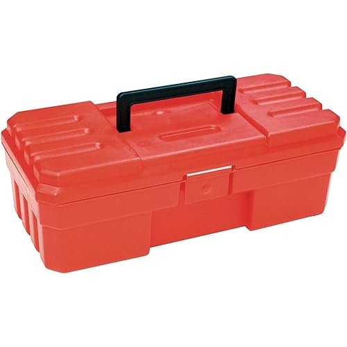 Akro-Mils 12-Inch ProBox Plastic Toolbox for Tools, Hobby or Craft Storage Toolbox, Model 09912, (12-Inch x 5-1/2-Inch x 4-Inch), Red