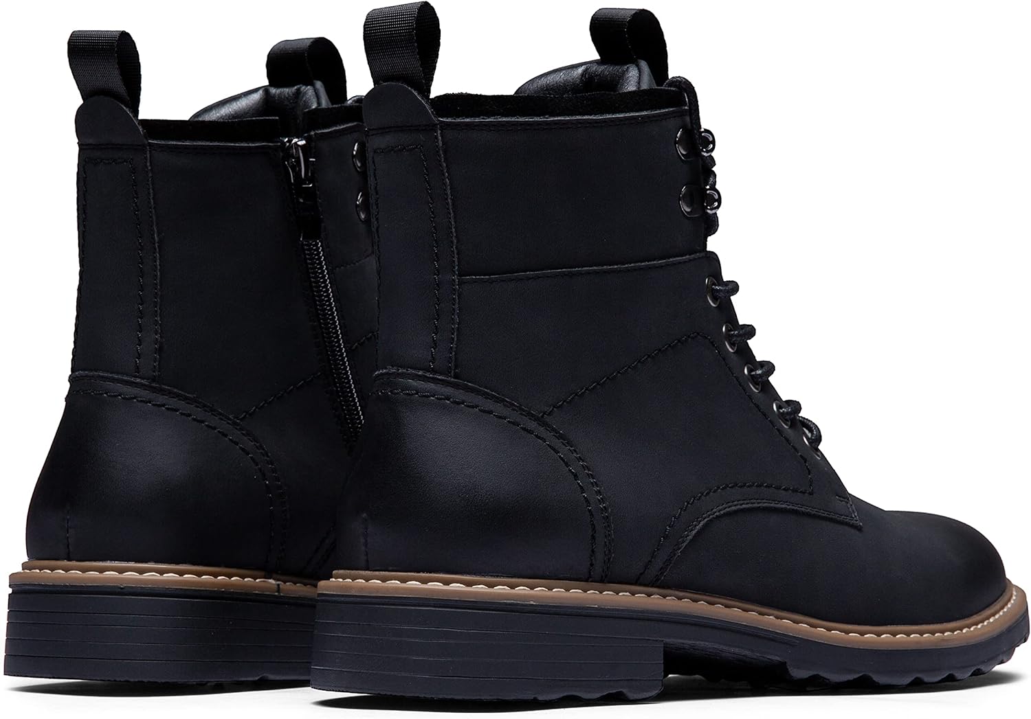 Vostey Mens Boots Motorcycle Casual Boots for Men Zipper Fashion Chukka Boots Mens - Image 5