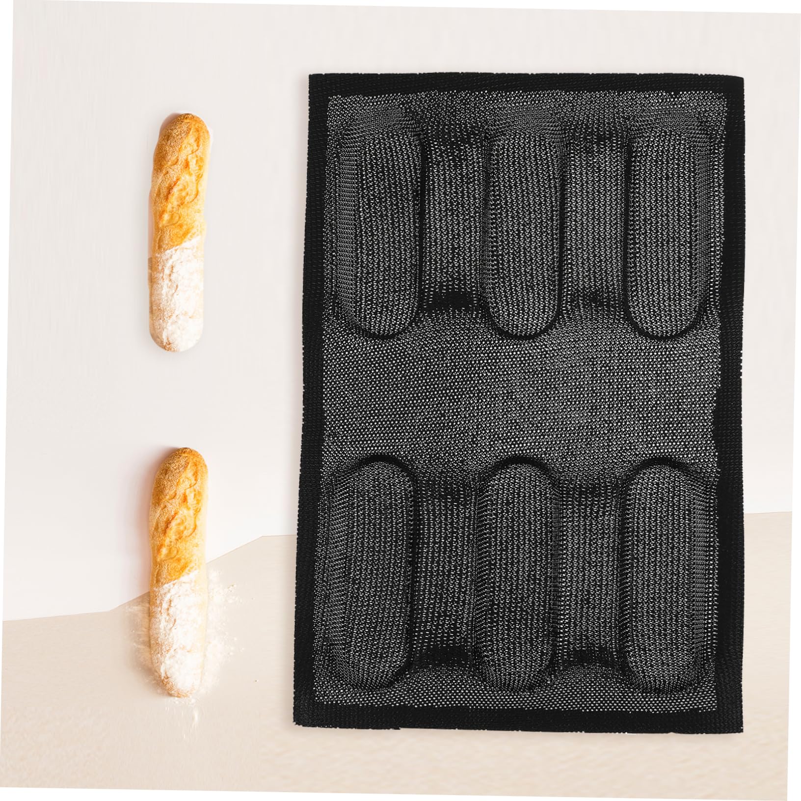 Cabilock 2 Pièces moule à en silicone moule à antiadhésif miche de français moule burger moules à pâtisserie silicone poêle à frire chorizo Outil de cuisson de cuisine